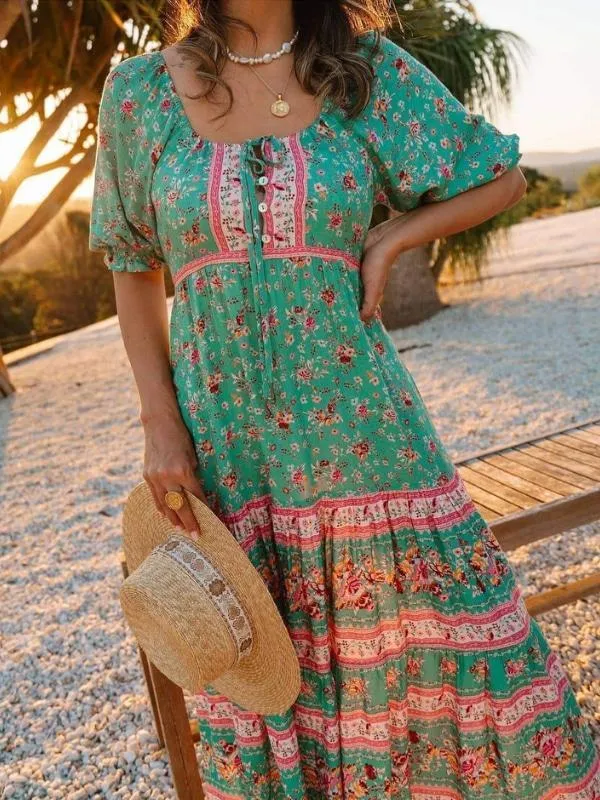 Boho Maxi Kleid  Ginerva