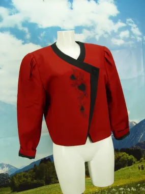 BURGI individuell neuwertig herrlicher Loden Janker Jacke Trachtenjacke Gr.40