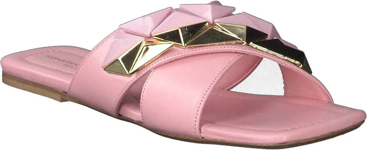 Damen-Pantoletten 180591981011 (Rosa)