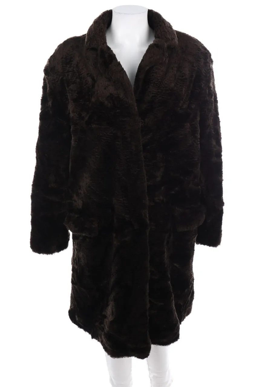 EXPRESS - Vintage-Fake Fur-Mantel - L