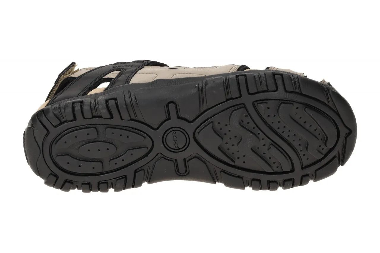 Geox Strada Outdoor Sandale taupe schwarz U4524C