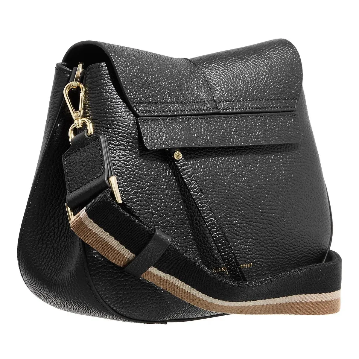   Gianni Chiarini  Helena Round Nero  Crossbody Bag 