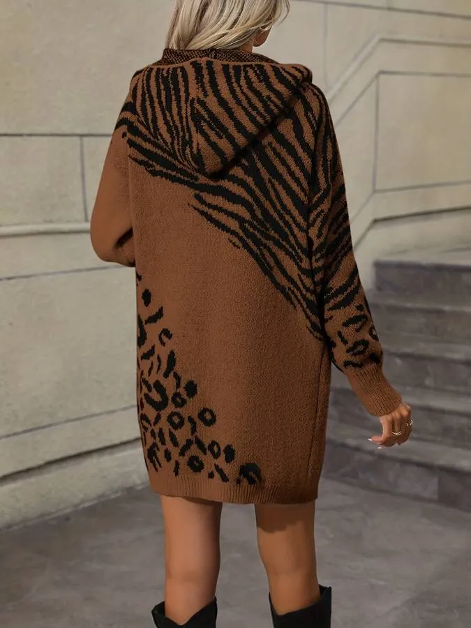 Heidi-Mode - Stylischer Mantel mit Leopardenmuster