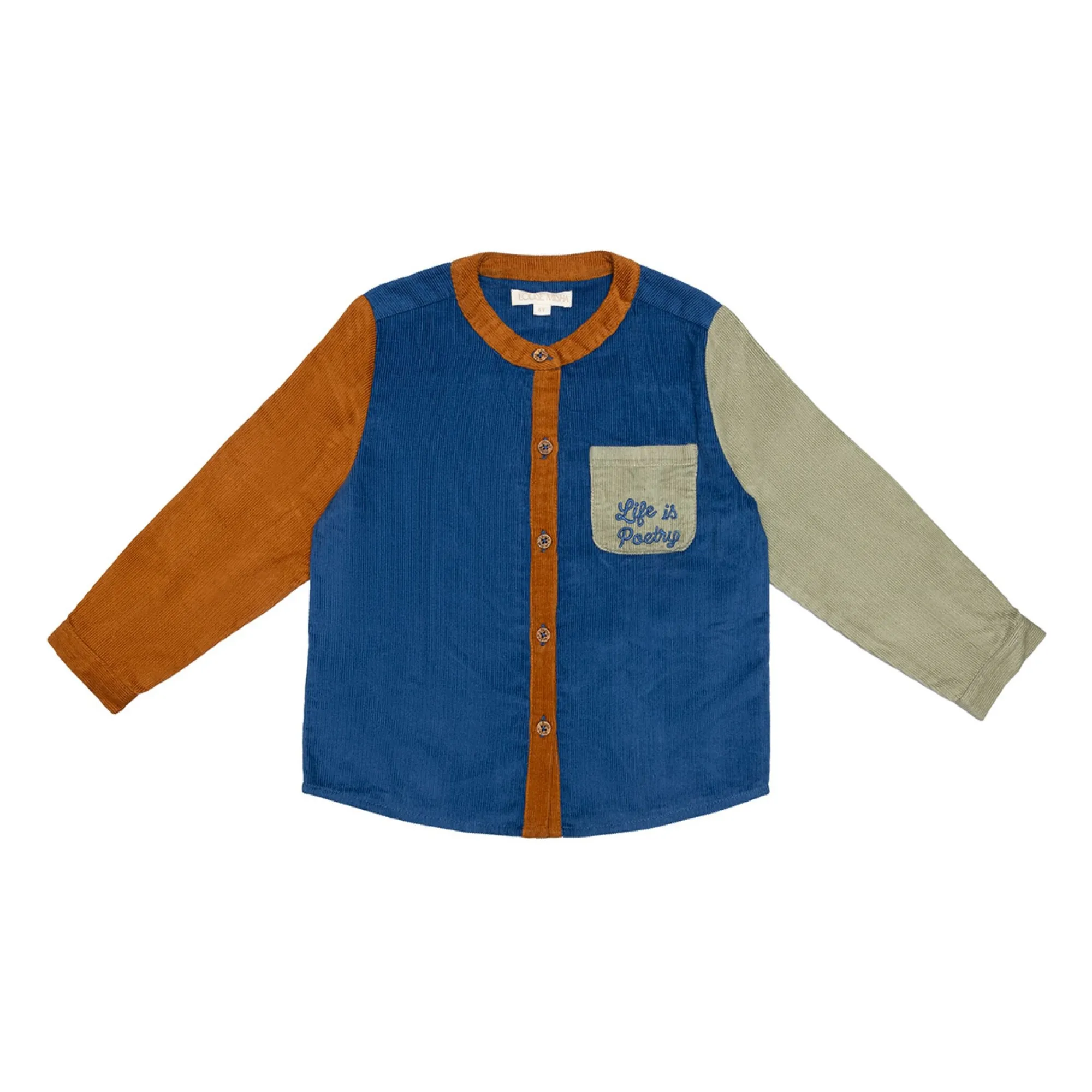 Hemd Amod Velours Milleraies | Blau