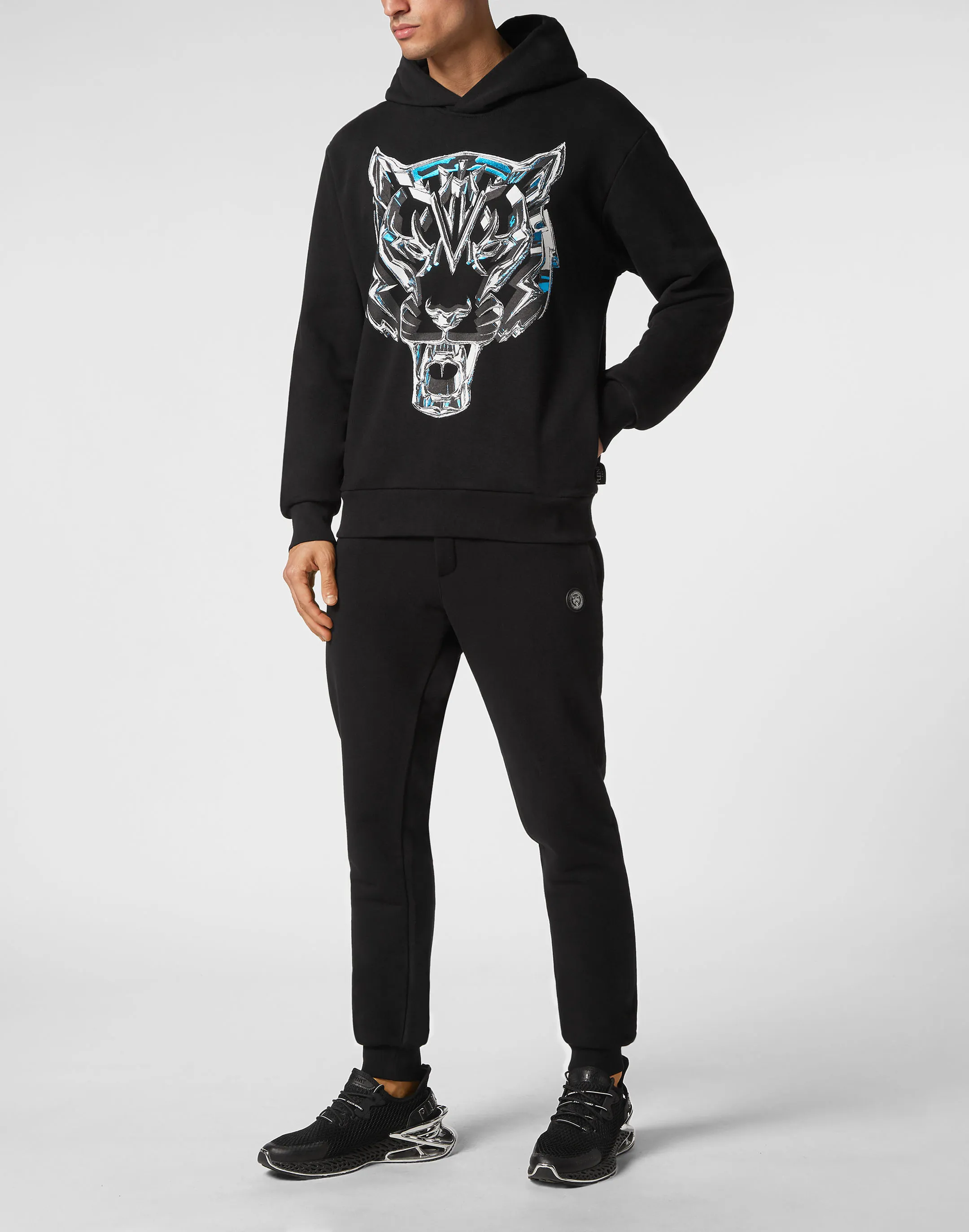Hoodie Sweatshirt Chrome Tiger