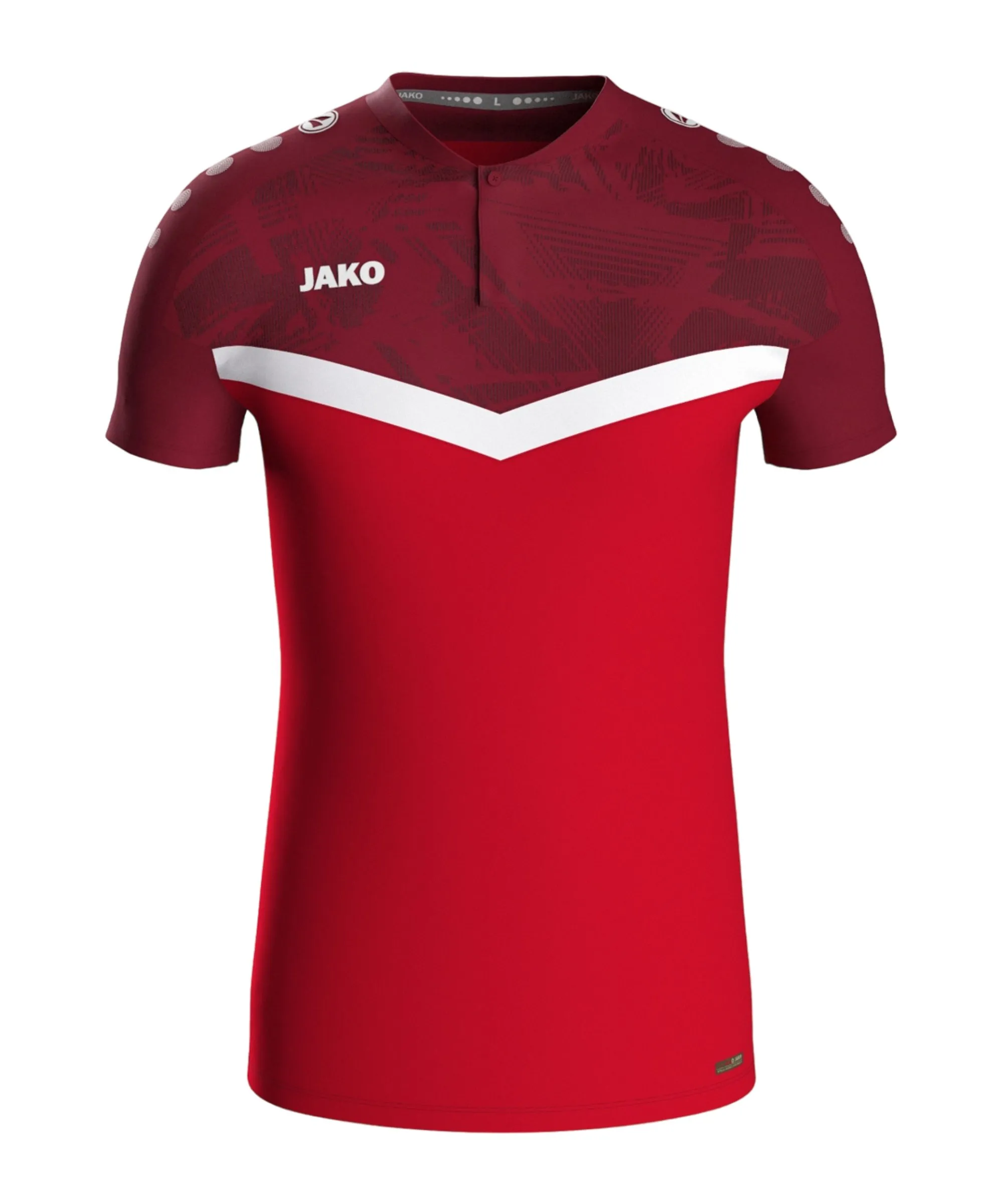 JAKO Iconic Poloshirt Rot F103