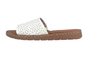 Jana Pantoletten in Übergrößen Weiß 8-8-27116-28 100 große Damenschuhe