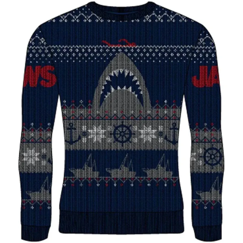 Jaws Shark Knitted Jumper – Kultiger Pullover für Filmfans