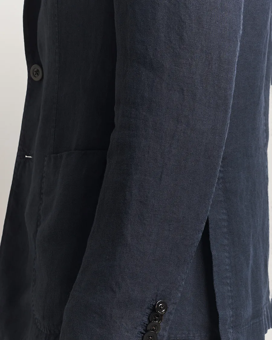 K Jacket Linen Suit Navy
