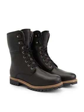 Leder-Boots "Holm" in Schwarz
