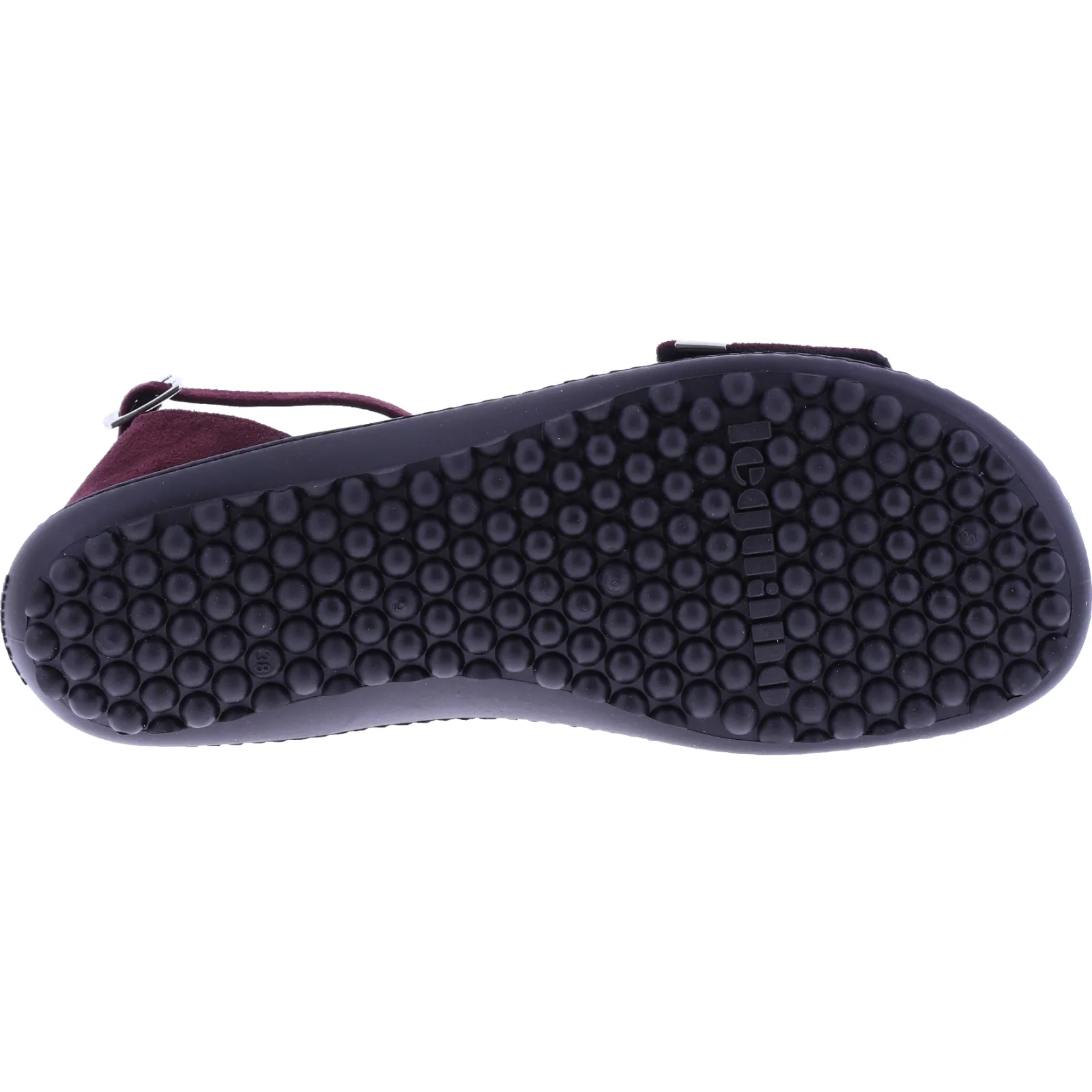 Leguano Barfußschuhe | Modell: Jara | Bordeaux-Schwarz | Damen Barfuß-Sandalen