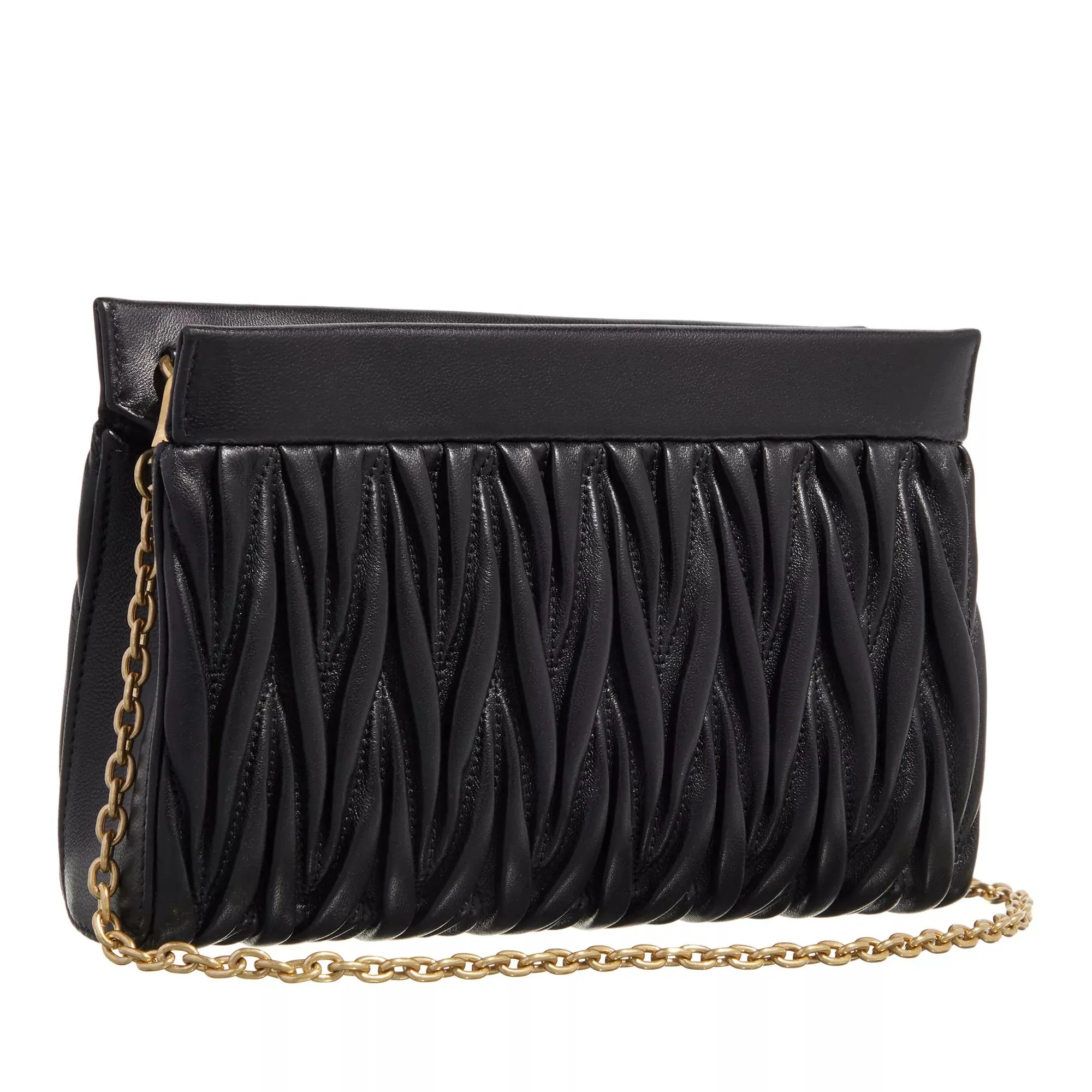   Miu Miu  Matelasse Black  Crossbody Bag 