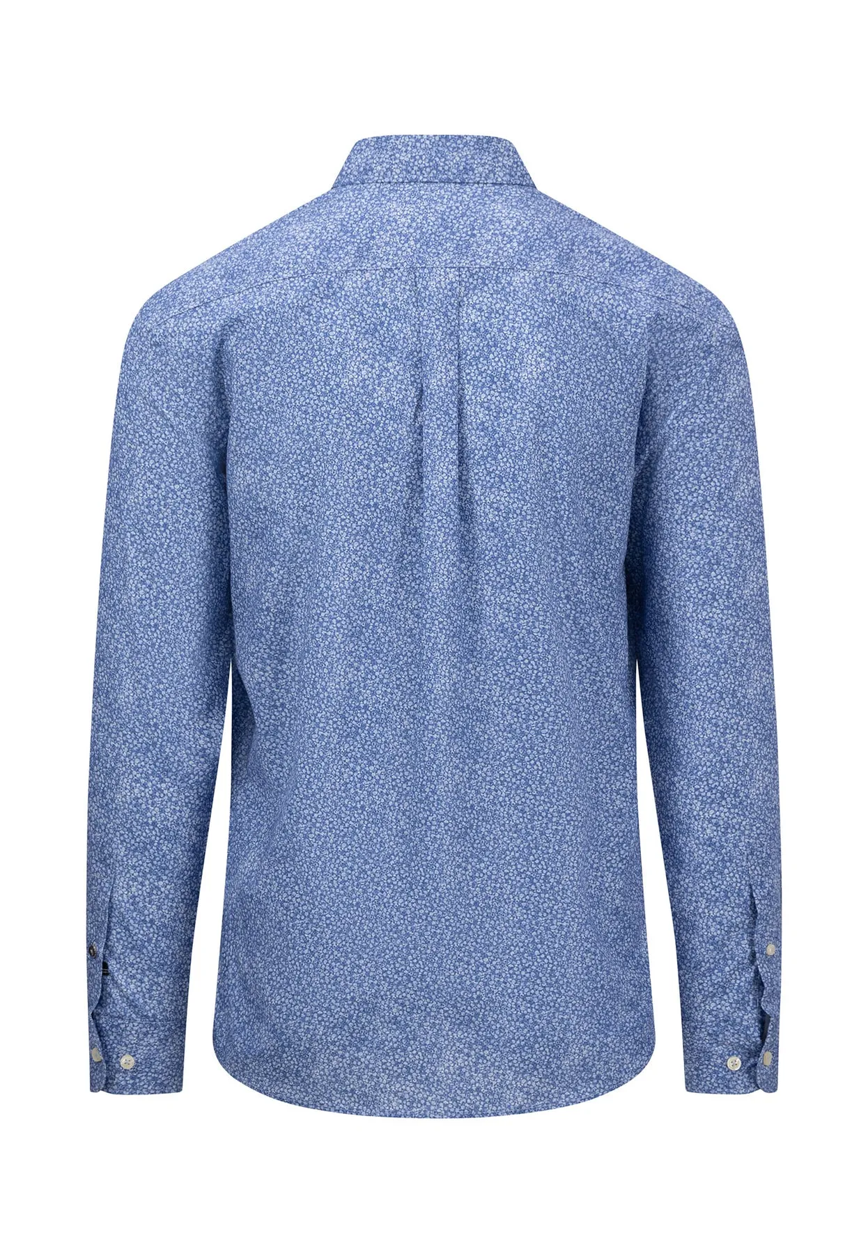 Modisches Langarm-Hemd mit Button-Down-Kragen und Print