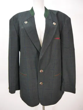 Neuwertig schwarzer Janker mit Hirschhornknöpfe tolle Trachtenjacke Jacke Gr.26/52