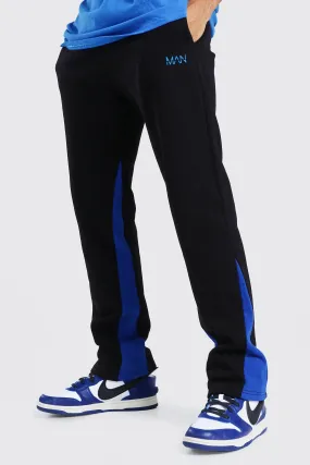 Original Man Jogginghose mit Kontrasteinsatz