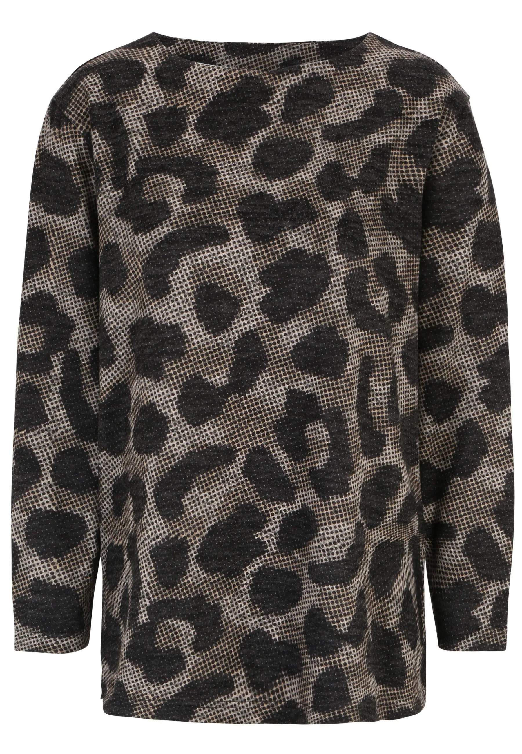 Pullover im Leo-Print