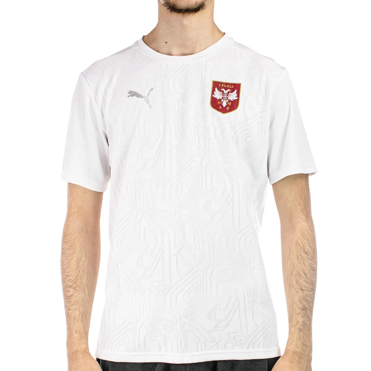 Puma Serbien Training Trikot 774109-10 - weiss-rot