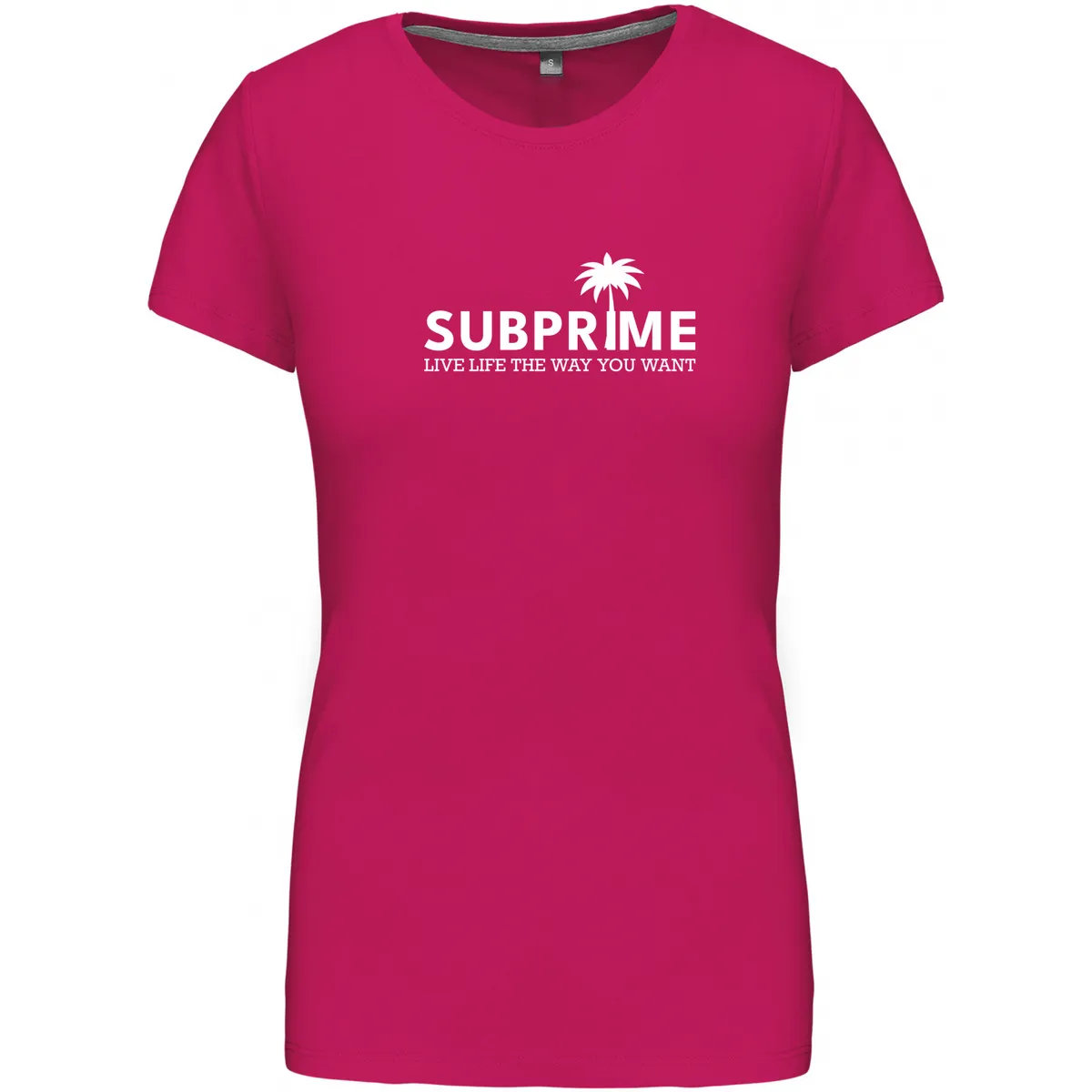 Subprime - Wmn Tee Palm Rood