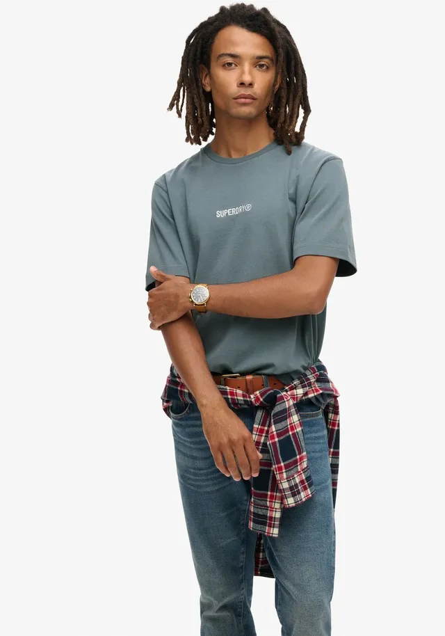 Superdry Rundhalsshirt »MICRO LOGO GRAPHIC LOOSE TEE«