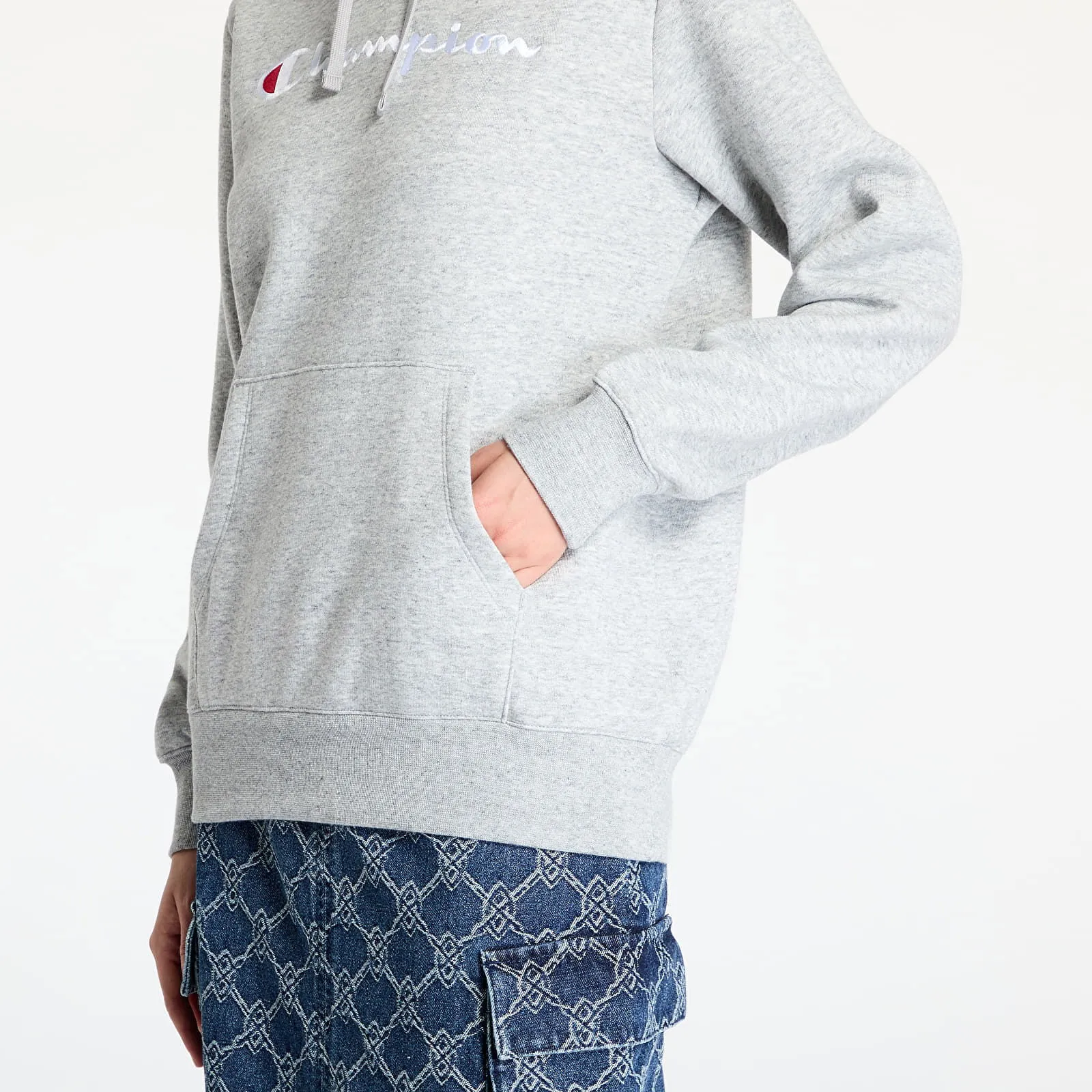 Sweatshirt Champion Hooded Sweatshirt Grey 117529 CHA EM021