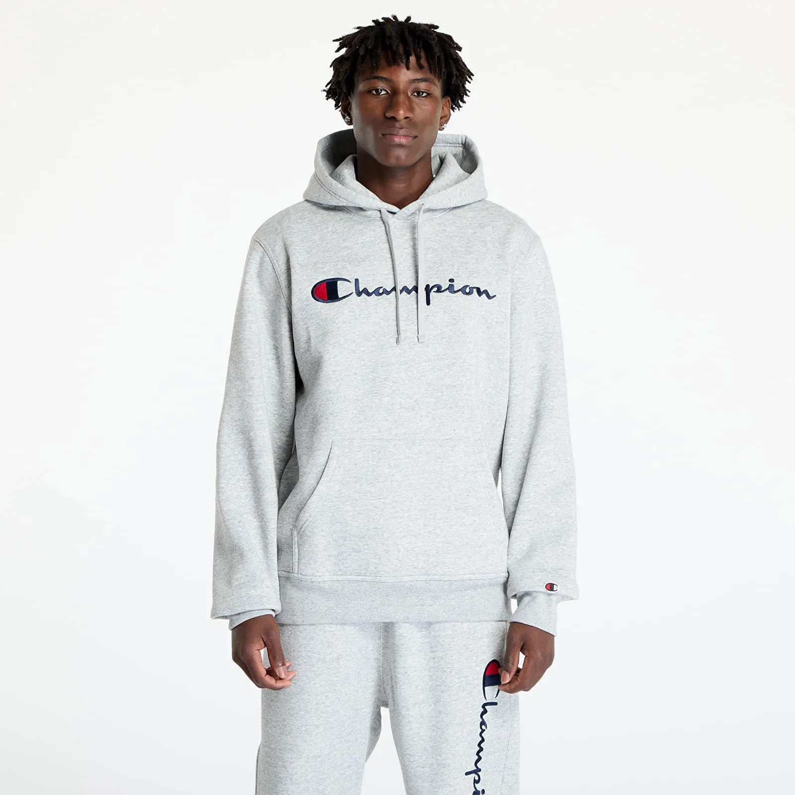 Sweatshirt Champion Hooded Sweatshirt Grey 220253 CHA EM021