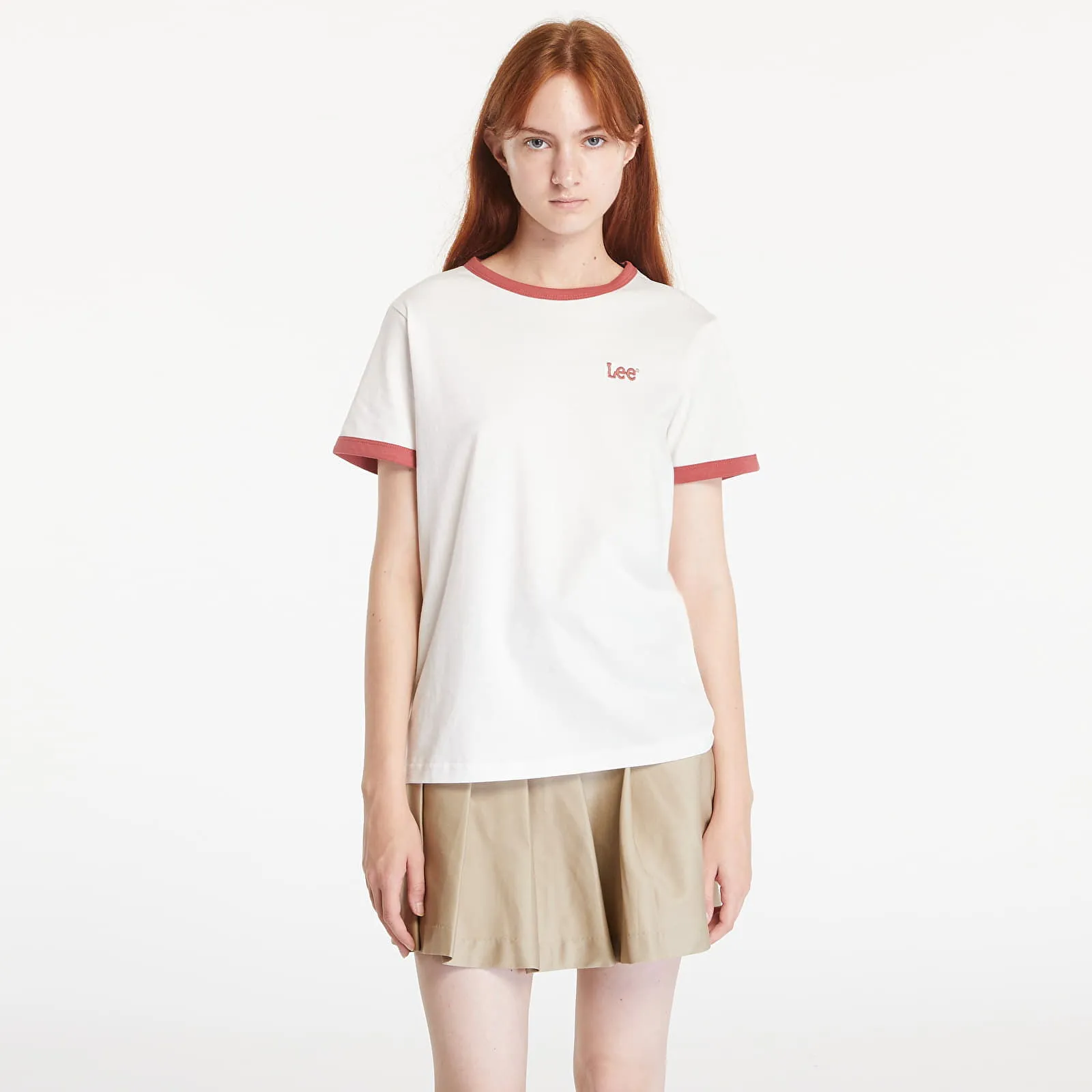 T-shirt Lee Ringer Tee Ecru 112355184