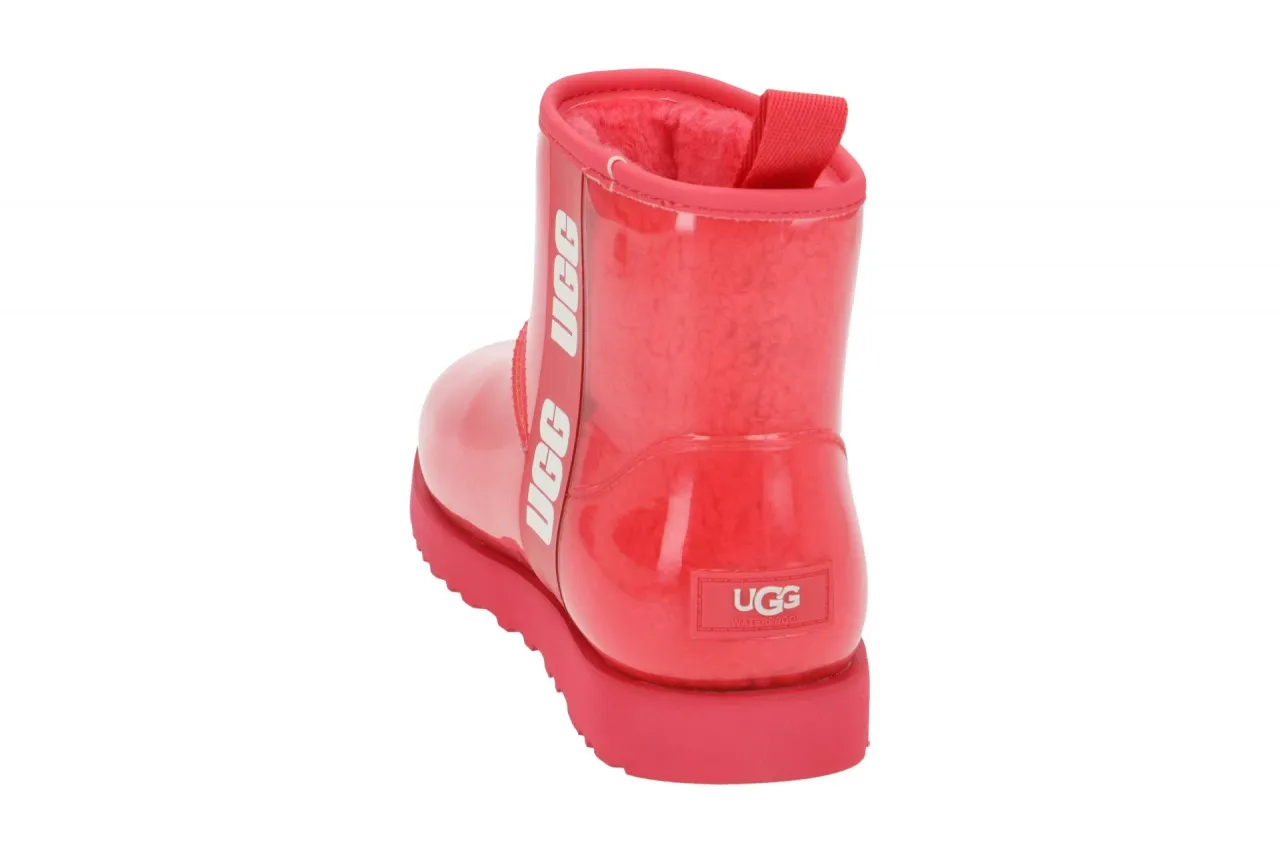 UGG Classic Clear Mini Stiefel pink hibiskus